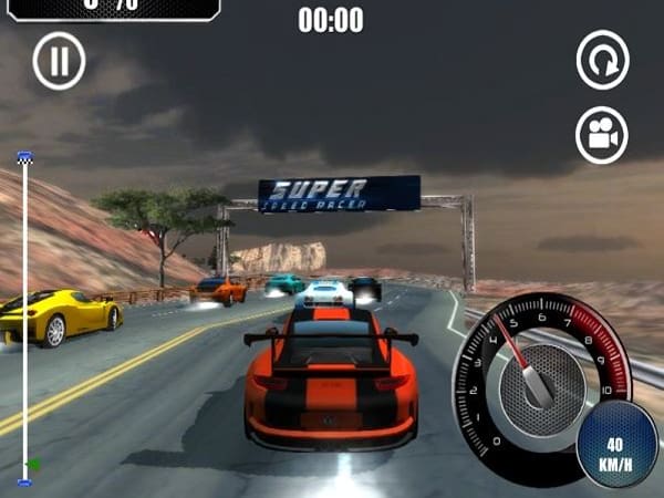 Nhiệm vụ chính của người chơi trong game đua xe thần tốc Super Speed Racer 3D