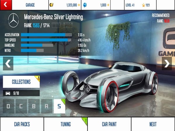 Các xe nên mua trong asphalt 8, tư vấn cách lựa chọn dòng xe